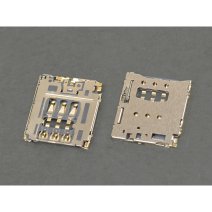 Разъем SIM-карты для Lenovo B6000 6 pin (3 креплений) (One SIM)