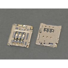 Роз'єм SIM-карти для Lenovo B6000 6 pin (3 кріплень) (One SIM)
