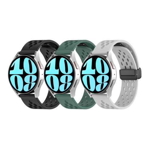 Ремешок универсальный 20 мм Silicone With Magnetic для Amazfit, Samsung, Huawei (Red)