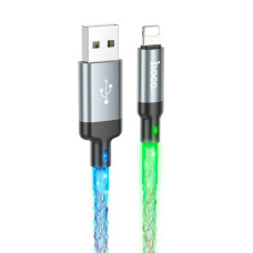 Кабель Hoco U112 USB-A – Lightning (1 м · 12W · 2.4A) (Gray)
