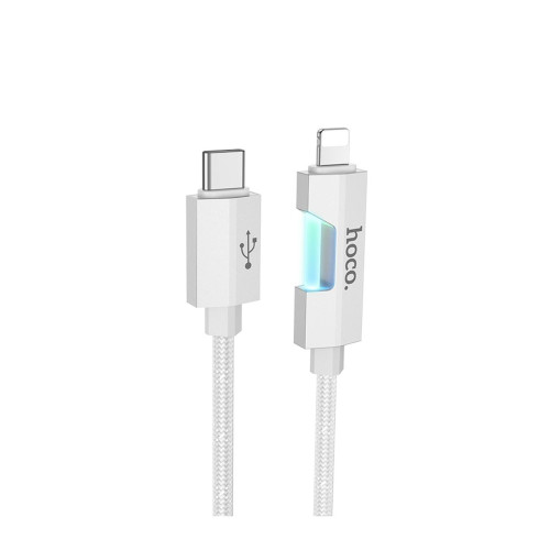 Кабель Hoco U123 Type-C – Lightning (1.2 м · 27W · 3A) (Gray)