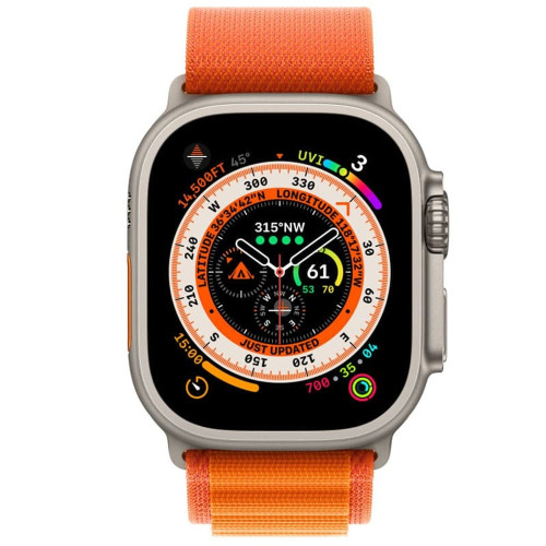 Ремешок для Apple Watch 42/44/45/49 мм Alpine Loop (Orange)