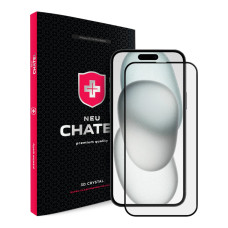 Защитное стекло +NEU Chatel Corning Gorilla Glass для Apple iPhone 16 (Black)