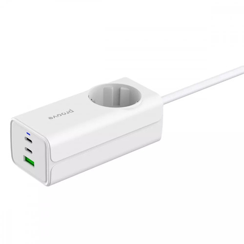 Мережевий фільтр Proove Power Strip PD-02 (65W · USB-A+2xUSB-C) (White)