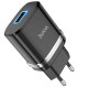 Сетевое зарядное устройство Hoco N1 USB-A (12W · 2.4A) (Black)