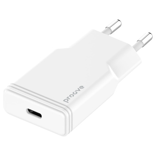 Сетевое зарядное устройство Proove Slender USB-C (20W · 3A) (White)