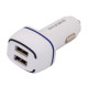 Автомобільний зарядний пристрій Borofone BZ14 2xUSB-A (12W · 2.4A) з кабелем USB-A – Micro-USB (White)
