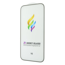 Захисне скло Color Frame для Apple iPhone 16 (Full Glue) (Silver)