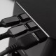 Сетевой фильтр Proove Power Cube на 3 розетки (65W · USB-A+2xUSB-C · 1.5 м) (Black)