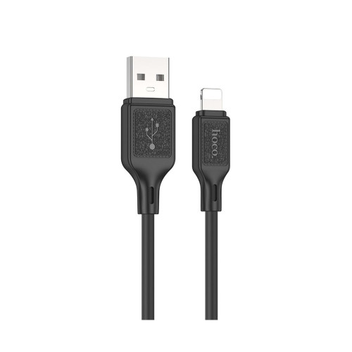 Кабель Hoco X90 Cool silicone USB-A – Lightning (1 м · 12W · 2.4A) (Black)