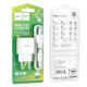 Сетевое зарядное устройство Hoco C106A USB-A (10.5W · 2.1A) с кабелем USB-A – Lightning (White)