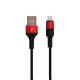 Кабель Hoco X26 USB-A – Lightning (1 м · 10W · 2A) (Black/Red)