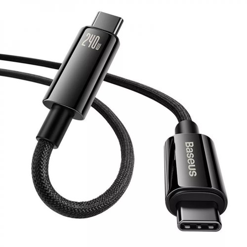 Кабель Baseus Tungsten Gold Type-C – Type-C (3 м · 240W) (Black)