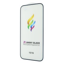 Защитное стекло Color Frame для Apple iPhone 15 (Full Glue) (Blue)