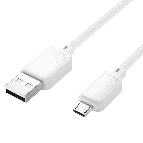 Кабель Hoco X113 Beneficio USB-A – Micro-USB (1 м · 12W · 2.4A) (White)