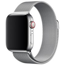 Ремешок для Apple Watch 42/44/45/49 мм Milanese Loop Design (Silver)