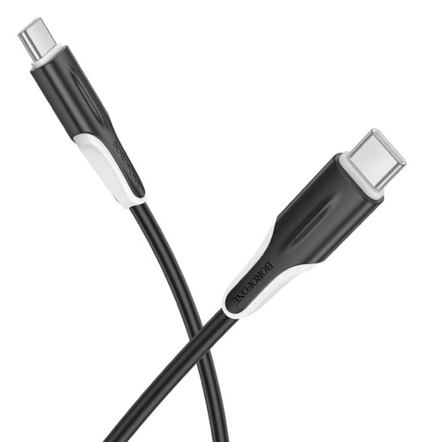 Кабель Borofone BX119 Type-C – Type-C (1 м · 60W · 3A) (Black)