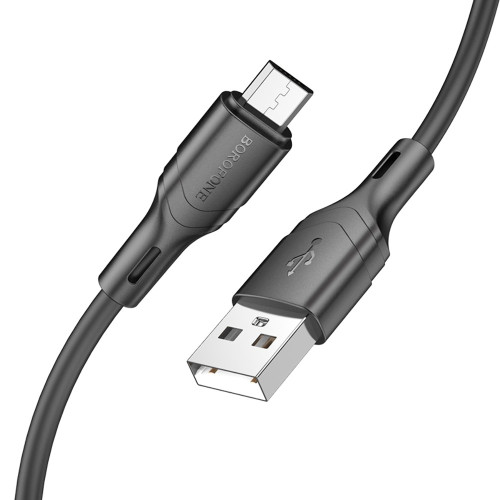 Кабель Borofone BX99 USB-A – Micro-USB (1 м · 12W · 2.4A) (Black)