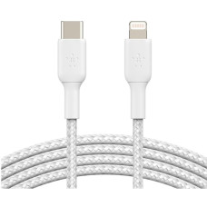 Кабель Belkin Type-C – Lightning (2 м · 18W · 3A) (CAA004BT2MWH) (White)