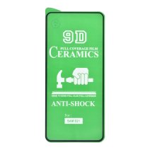 Захисна плівка Ceramic для Samsung G991 Galaxy S21 (Full Glue) (Black)