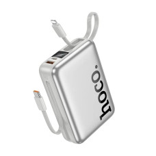 Повербанк Hoco Q39 22.5W+PD20W з кабелем C та L (20000 mAh) (Silver)