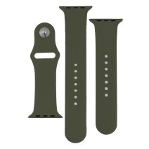Ремешок для Apple Watch 42/44/45/49 мм Band Silicone, 2 шт (Dark Olive)