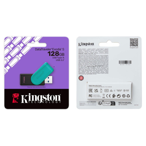 Флешка Kingston DT Exodia S 128GB USB 3.2 (Black)