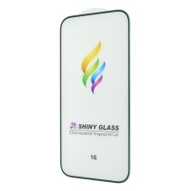 Защитное стекло Color Frame для Apple iPhone 15 (Full Glue) (Green)