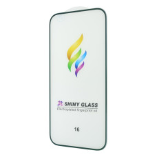 Захисне скло Color Frame для Apple iPhone 16 (Full Glue) (Green)