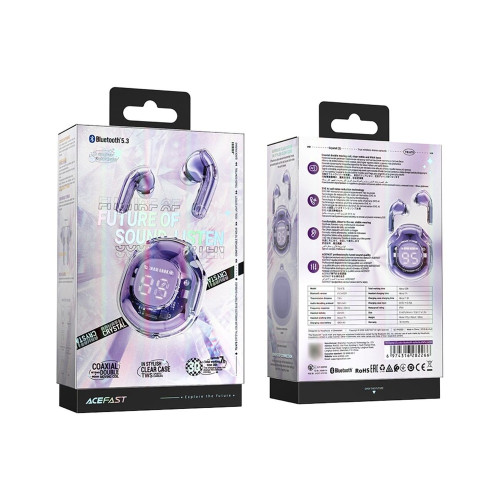 Наушники Bluetooth Acefast T8 TWS (Purple)