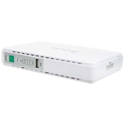 Безперебійний блок живлення Hoco DB25 Smart Mini UPS 5V 9V 12V (8800 mAh) (White)