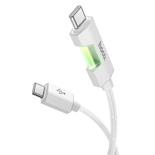 Кабель Hoco U123 Type-C – Type-C (1.2 м · 60W · 3A) (Gray)
