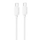 Кабель Hoco X113 Beneficio Type-C – Type-C (1 м · 60W · 3A) (White)