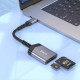 Картридер Hoco UA25 Type-C (Gray)