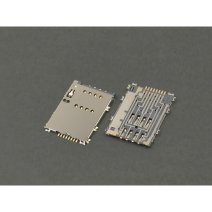 Разъем SIM-карты для Samsung S5250 Wave 525 8 pin (8 креплений) (One SIM) (Used)