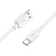 Кабель Hoco X96 USB-A – Type-C (0.25 м · 100W · 5A) (White)