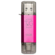 Флешка TG 009 Star 16GB USB 2.0 USB-A/Type-C (Pink)