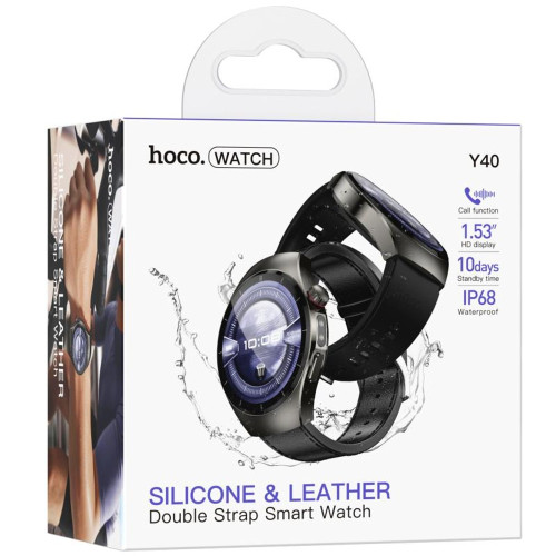 Смарт годинник Hoco Y40 black