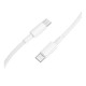 Кабель Borofone BX117 Type-C – Type-C (1 м · 60W · 3A) (White)