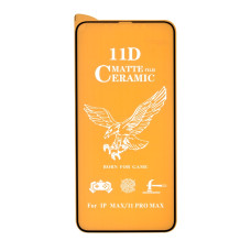 Защитная пленка Ceramic Matte для Apple iPhone Xs Max (Full Glue) (Black)