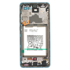Дисплей для Samsung A725 Galaxy A72 (2021) з тачскріном в рамці (Blue) (Original) (з акумулятором в комплекті)