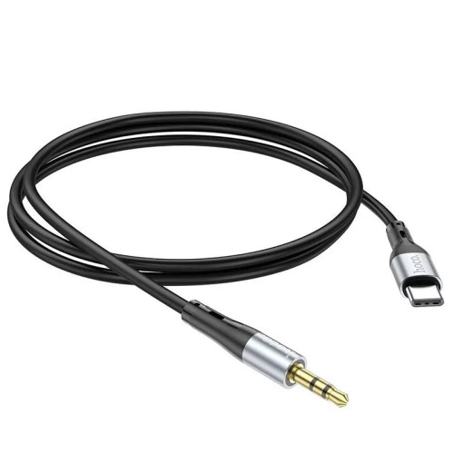 Аудиокабель AUX Hoco UPA22 Type-C – 3.5 мм (1 м) (Black)