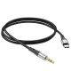 Аудиокабель AUX Hoco UPA22 Type-C – 3.5 мм (1 м) (Black)