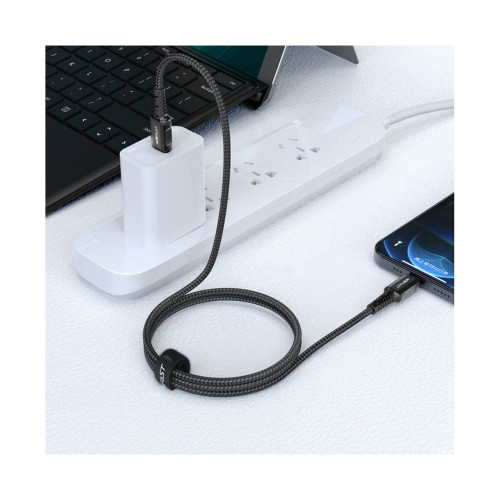 Кабель Acefast C1-01 Type-C – Lightning (1.2 м · 30W · 3A) (Black)