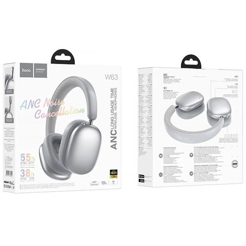 Наушники Bluetooth Hoco W63 (Silver)