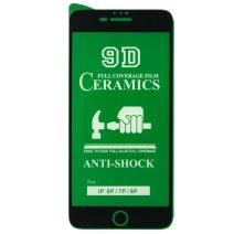 Захисна плівка Ceramic для Apple iPhone 7 Plus (Full Glue) (Black)
