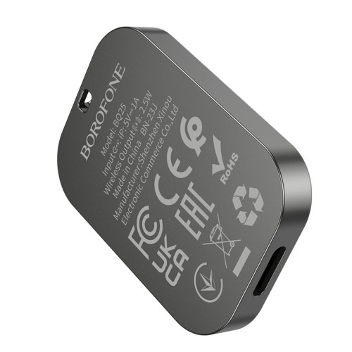 Беспроводное зарядное устройство Borofone BQ25 для Apple Watch (2.5W) (Metal Gray)