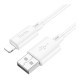 Кабель Hoco X88 USB-A – Lightning (2 м · 12W · 2.4A) (White)