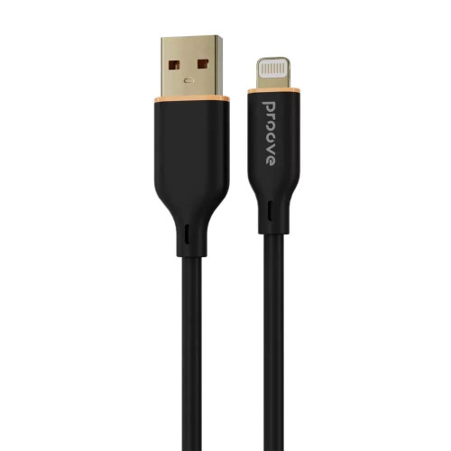 Кабель Proove Jelly Silicone USB-A – Lightning (1 м · 12W · 2.4A) (Black)