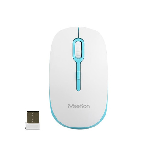 Мишка бездротова MeeTion MT-R547 (1600 DPI) (Blue/White)